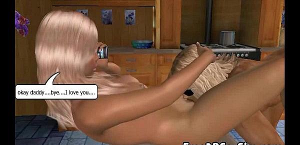 Two sexy 3D cartoon blonde hotties getting fucked